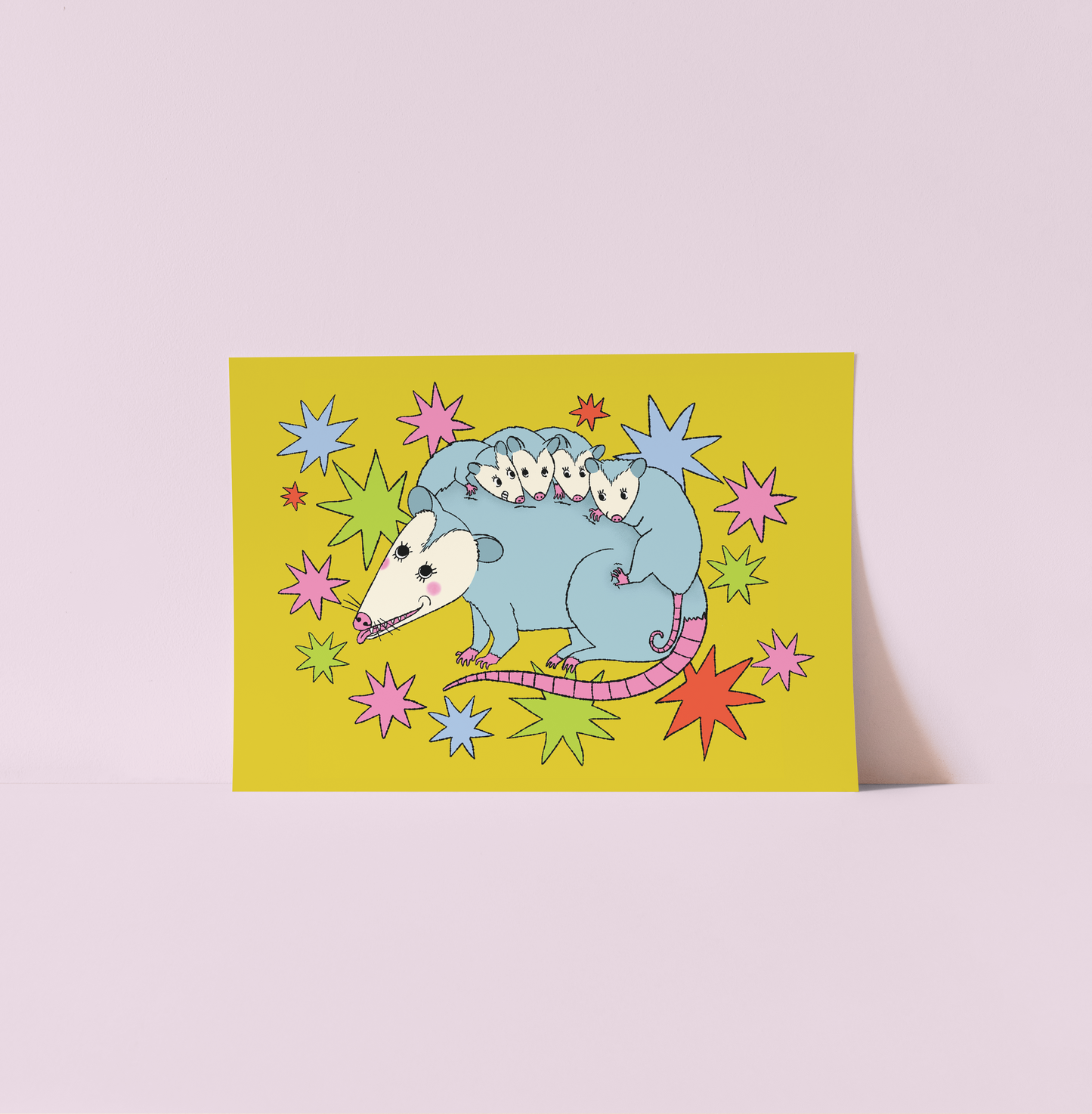 Opossum Fam Print