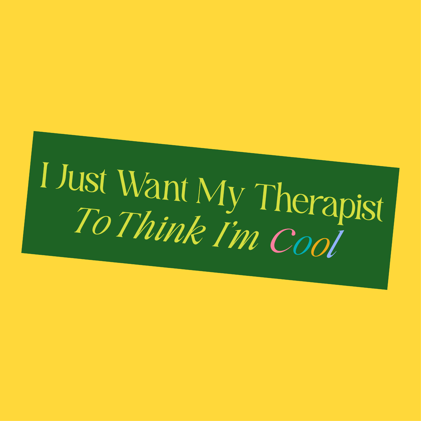 Cool Bumper Sticker