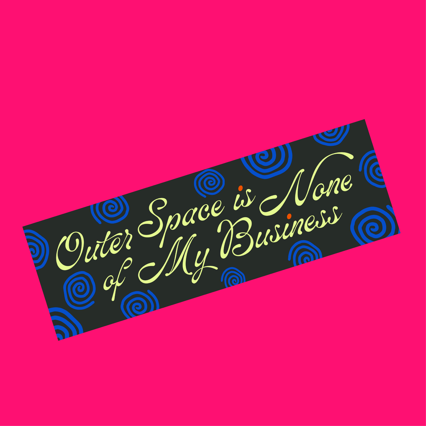 Outer Space Bumper Sticker
