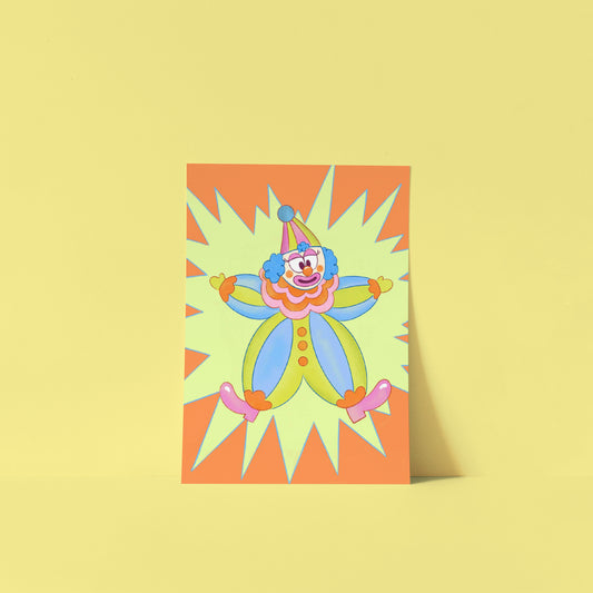 Grand Entrance Mini Clown Print