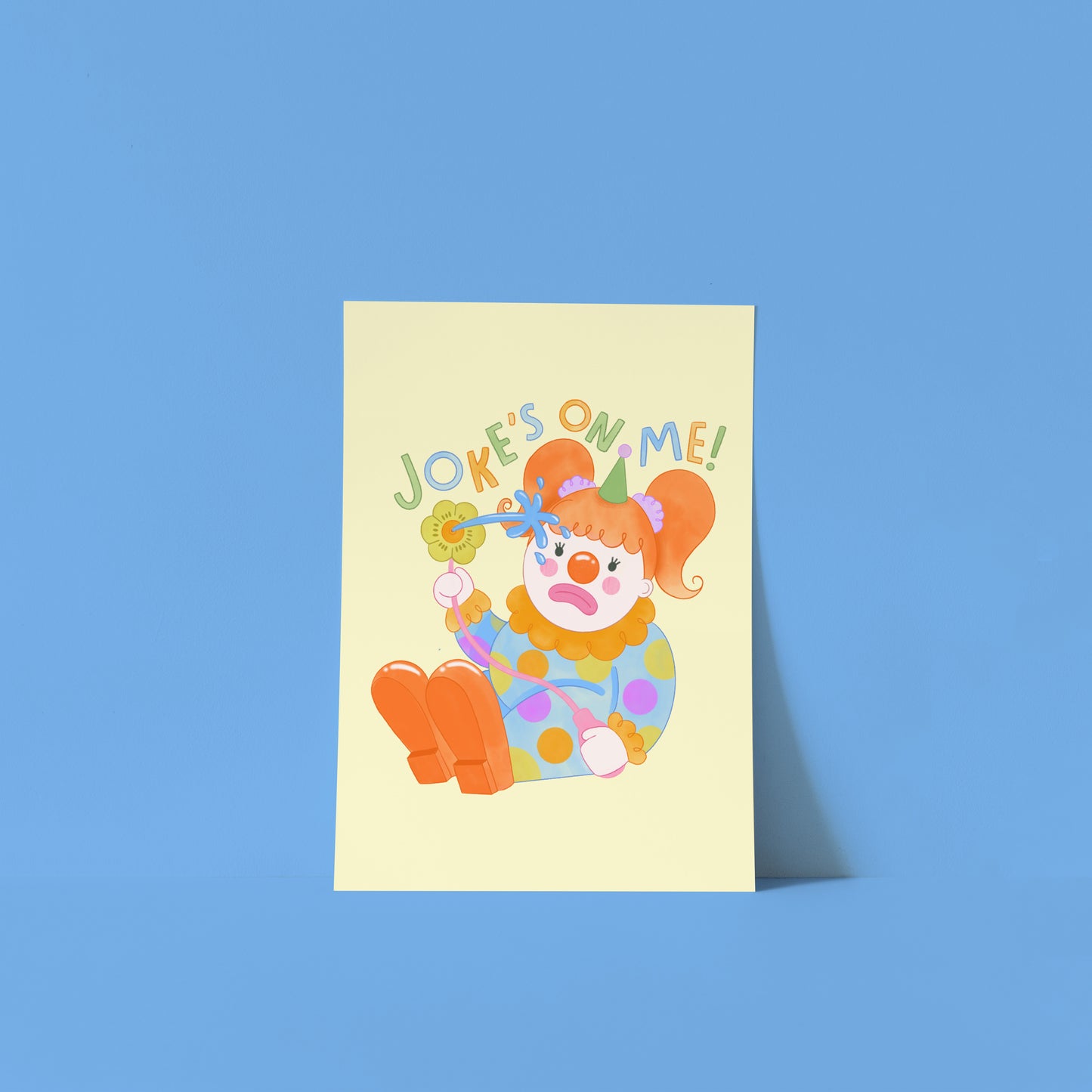 Joke's On Me Mini Clown Print