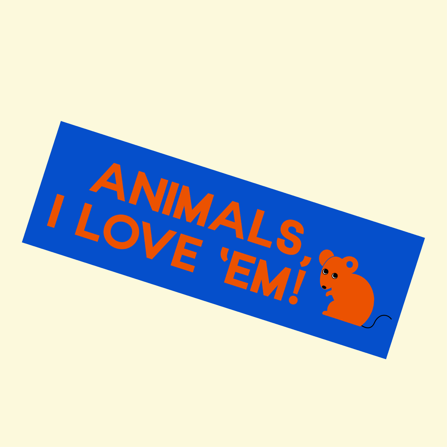 Animals Bumper Sticker