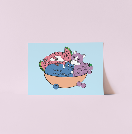 Fruit Bowl Pals Print