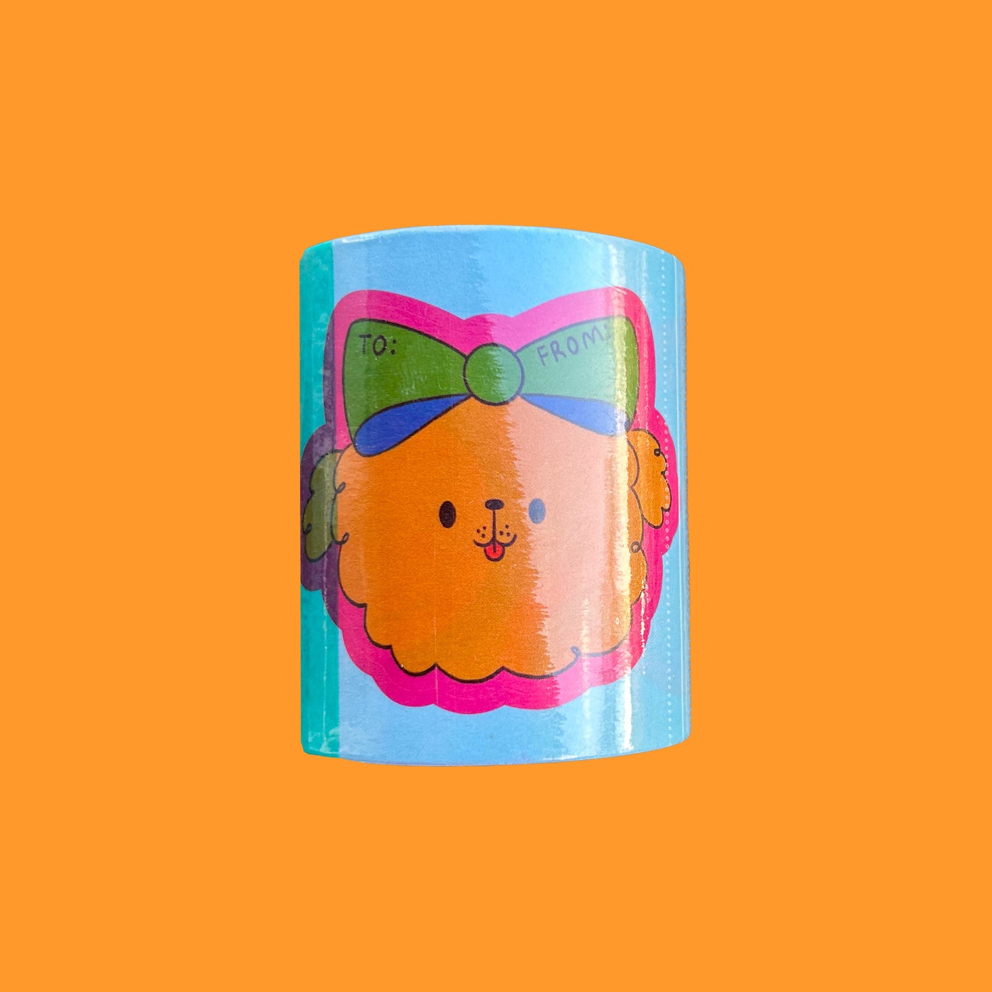 Playful Gift Tag Sticker Roll – 4 Unique Designs