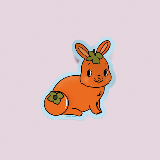 Persimmon Bunny Sticker